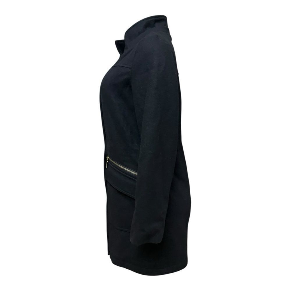 Cole Haan Black Utility Jacket with Gold Accents - Picture 2 of 7